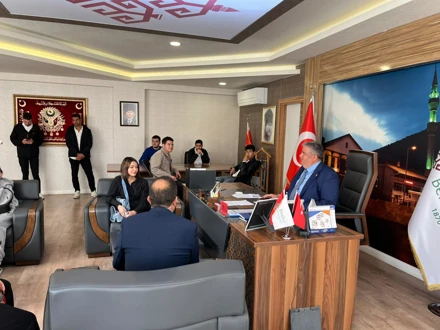 Bozkır Meslek Yüksekokulu Ekibi, Belediye Başkanı'nı Ziyaret Etti